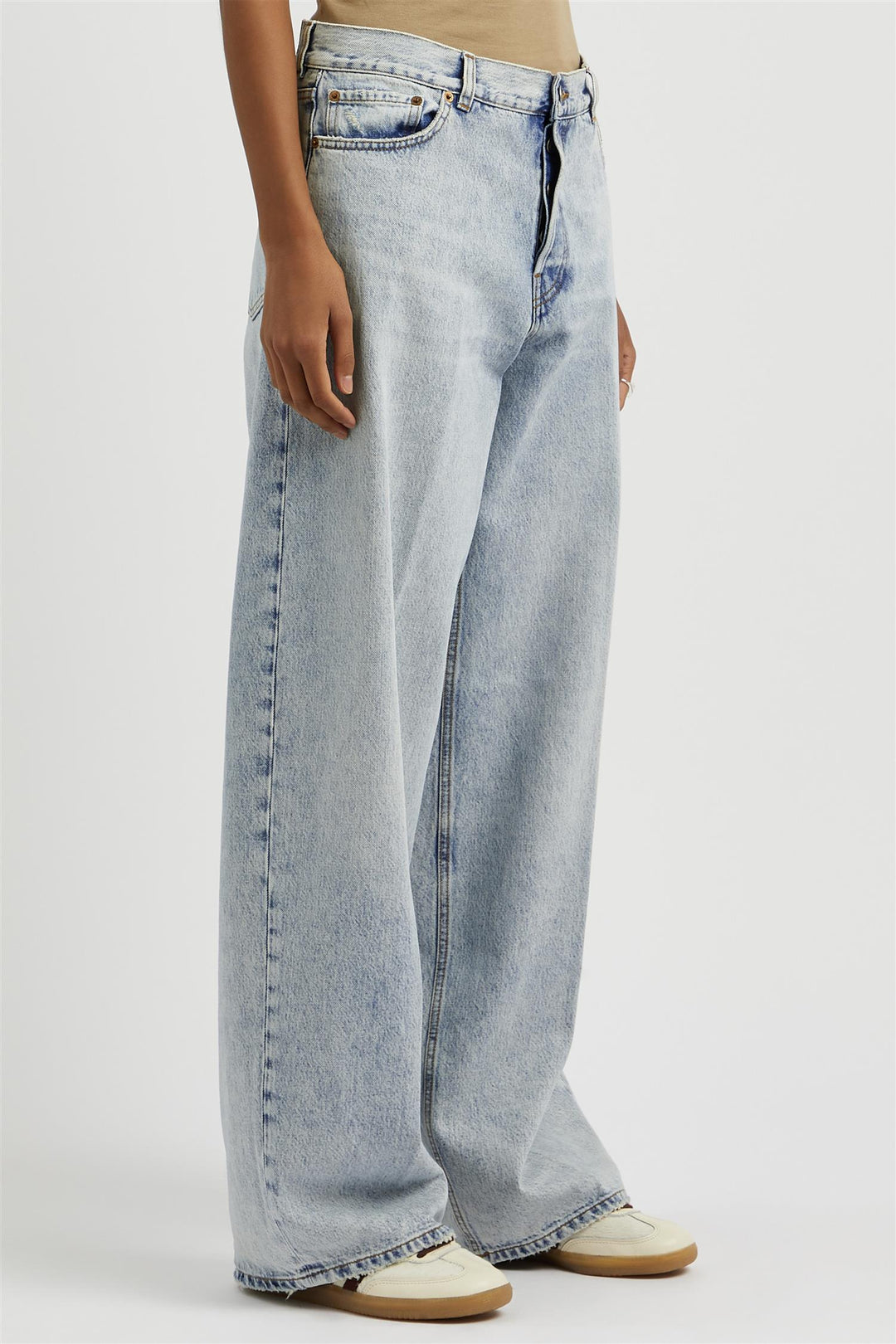 Bethany Mid-Rise Wide-Leg Jean Stromboli Blue