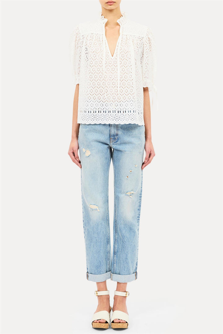 Alouette Short Sleeve Top Pristine