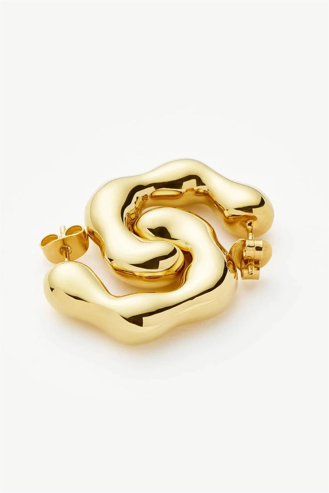 Eny Puffy Medium Hoop Earrings