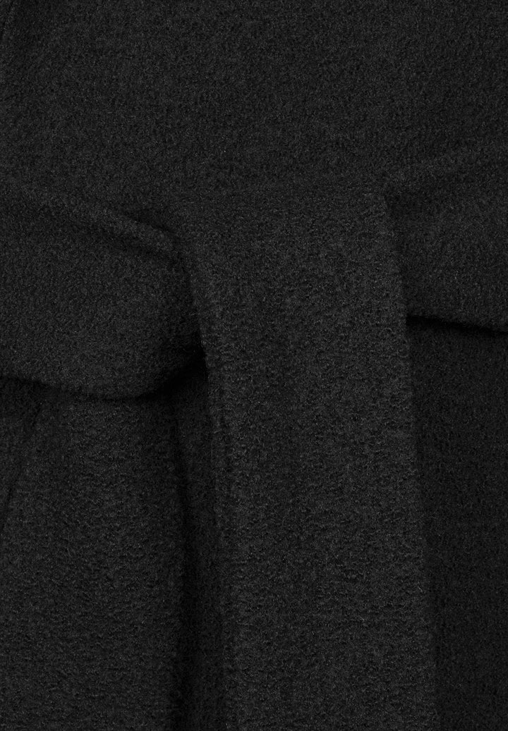 Wool Coat Long Black
