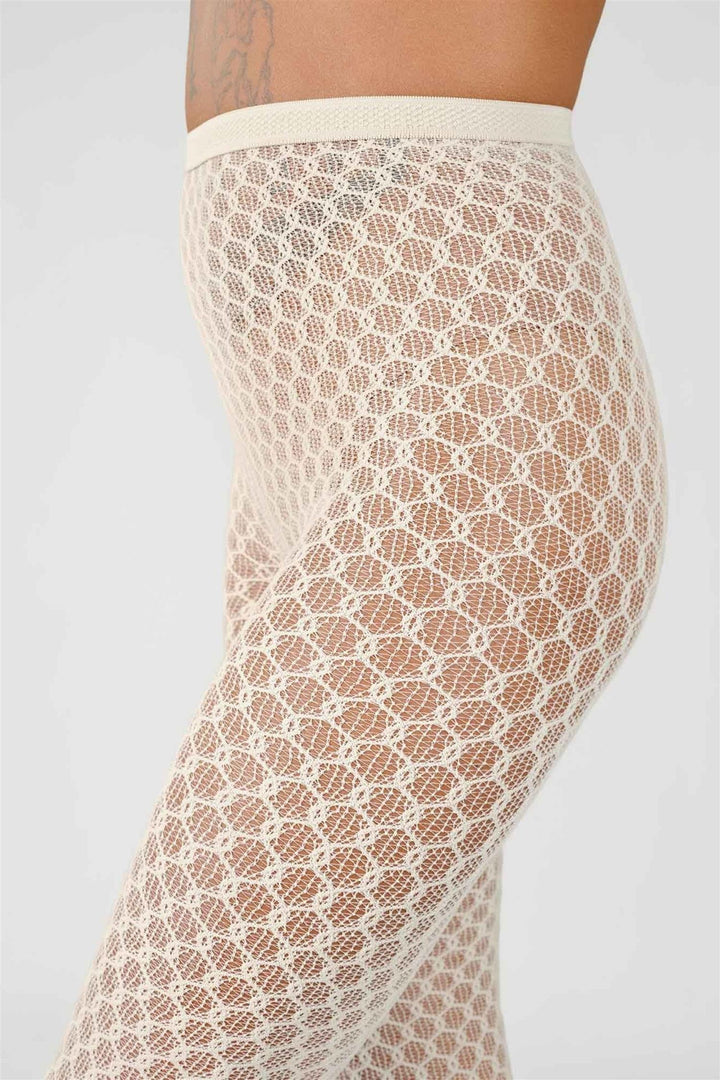 Laura Net Tights Oyster Grey