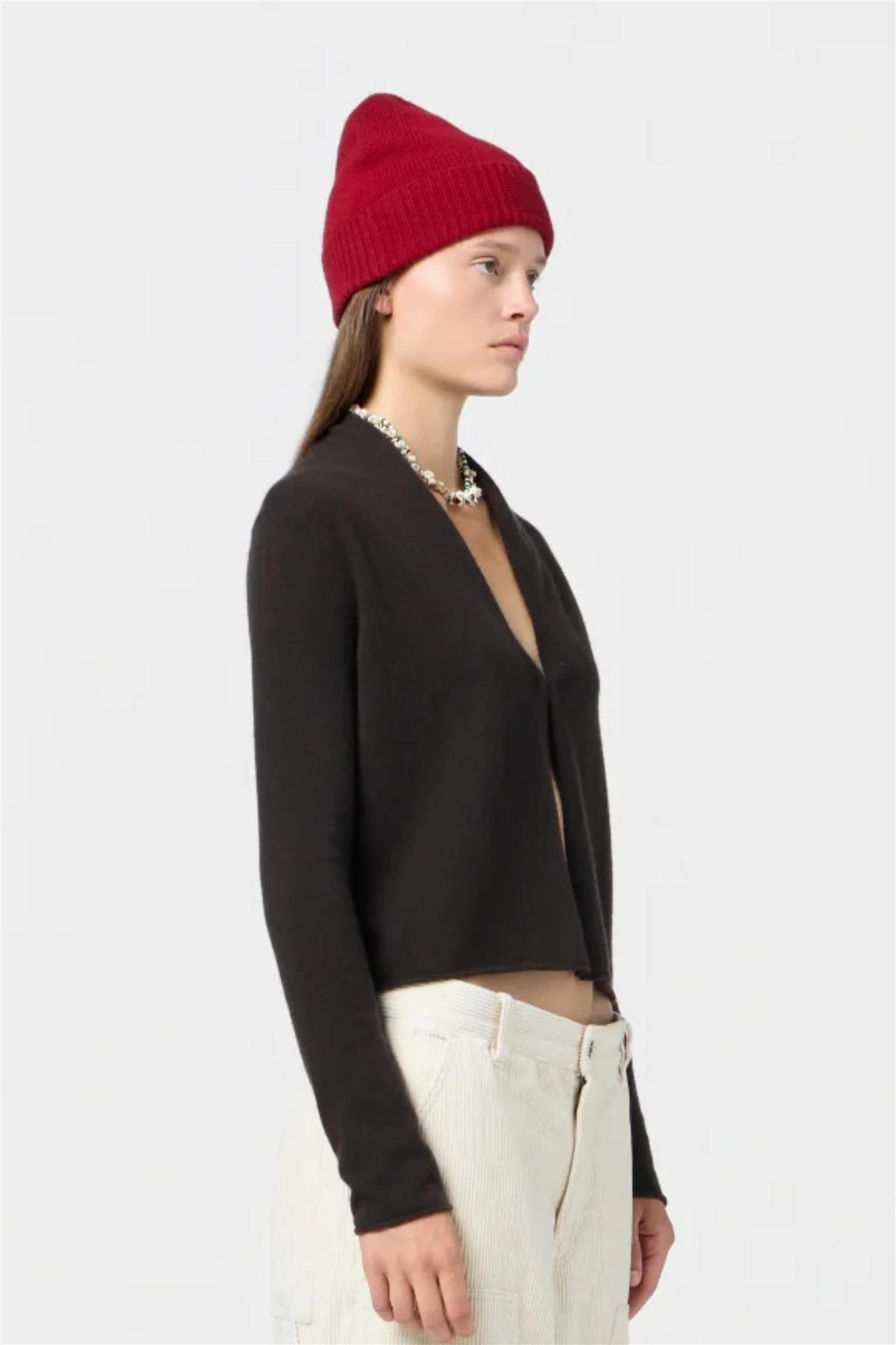 Stealth Cashmere Cardigan Burnt Cocoa