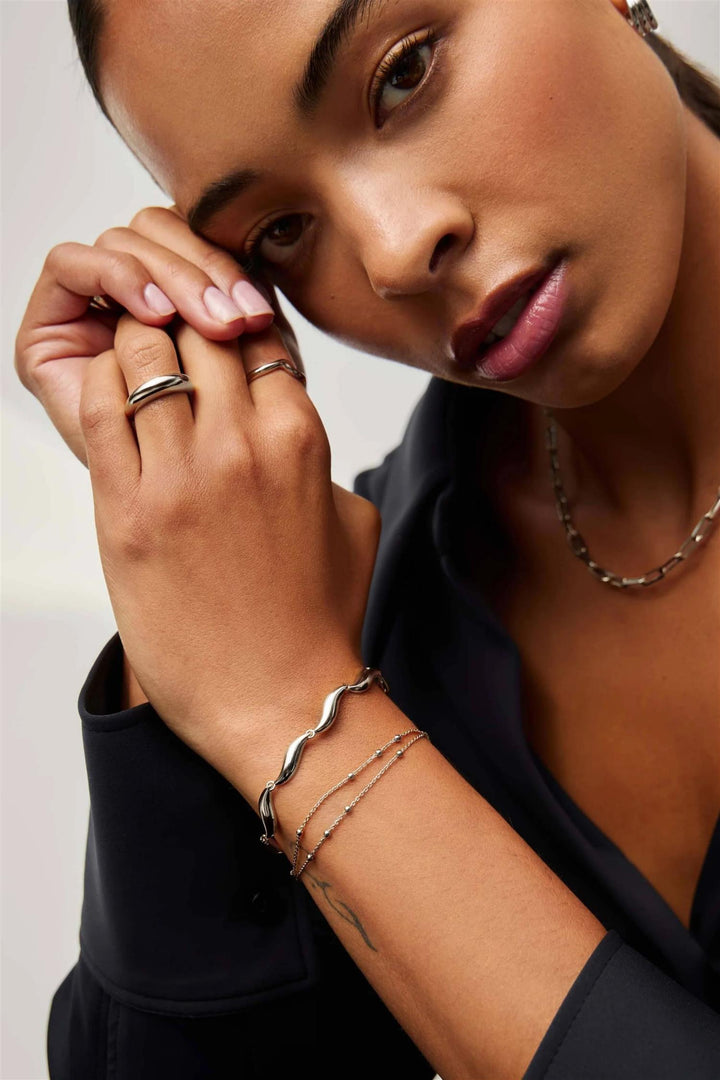 Savi Signature Link Chain Bracelet Silver