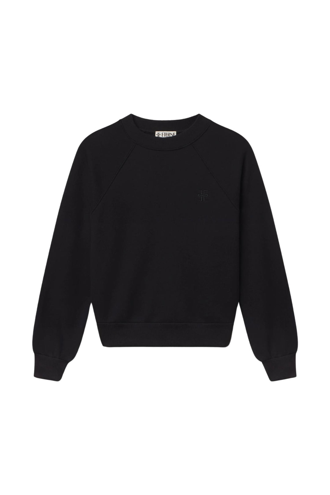 Shrunken Raglan Sweatshirt Black