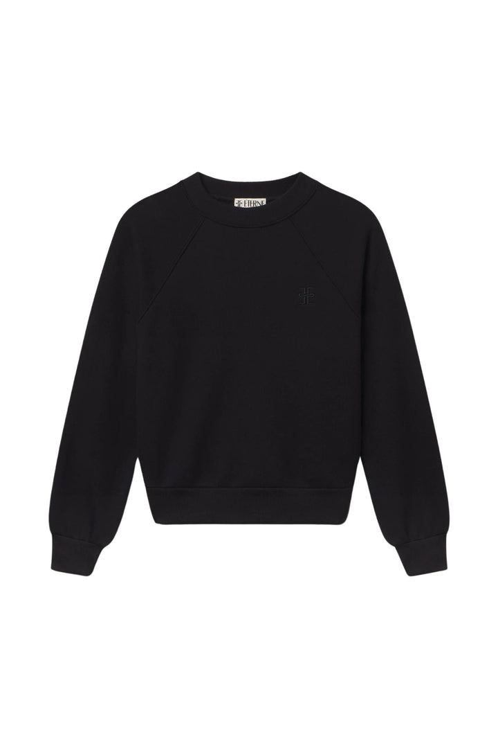 Shrunken Raglan Sweatshirt Black