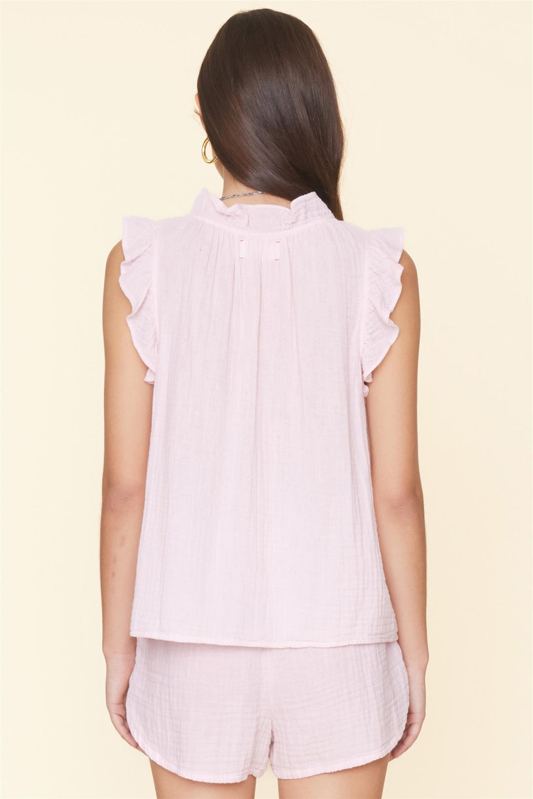 Bex Gauze Top Pink Blush