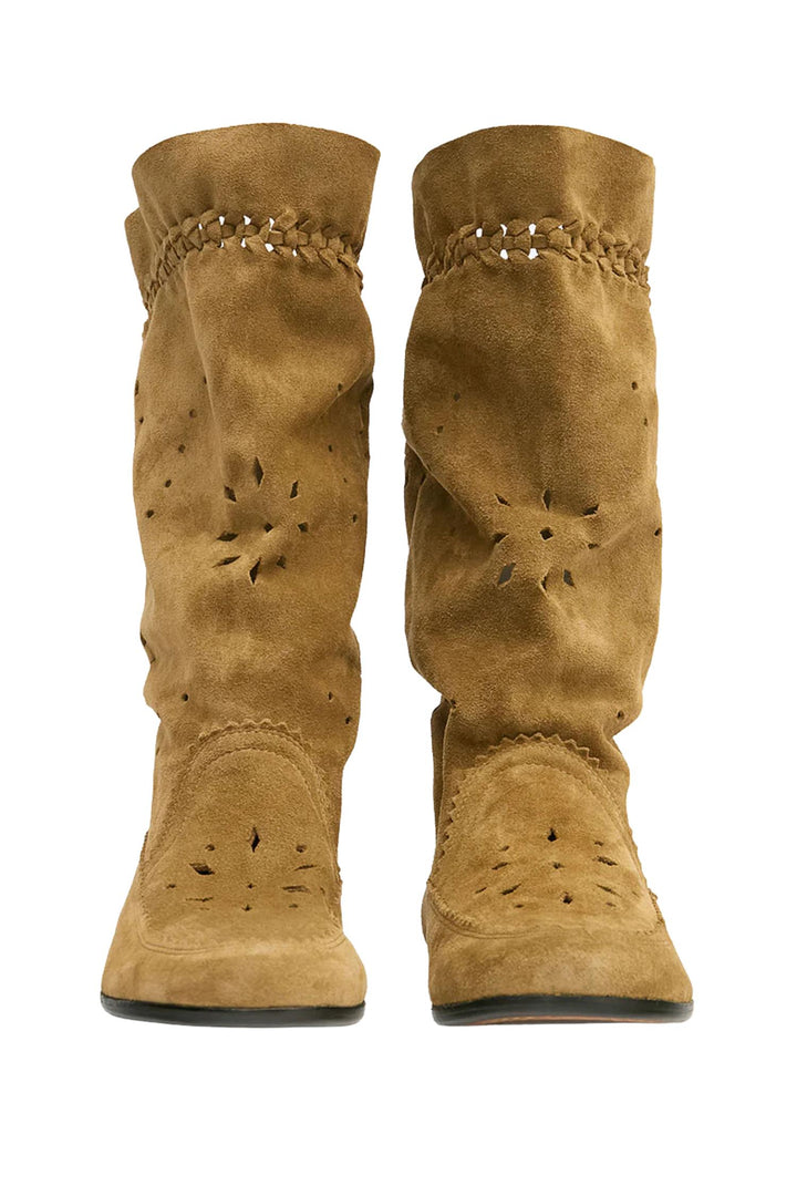 Welky Suede Boots Taupe