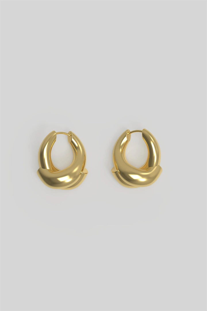 Rose Hoop Small Plated
