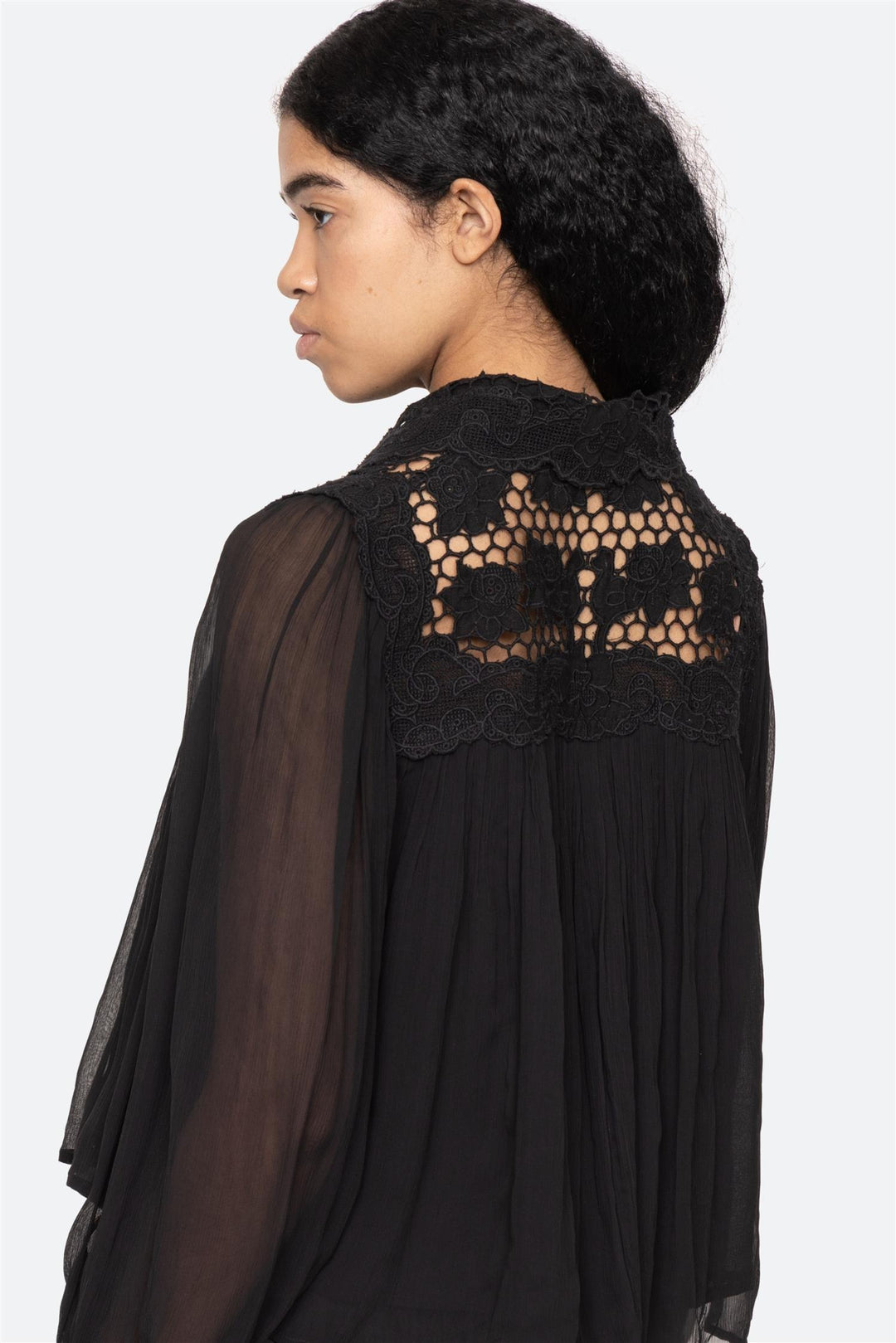 Daphne Long Sleeve Top Black