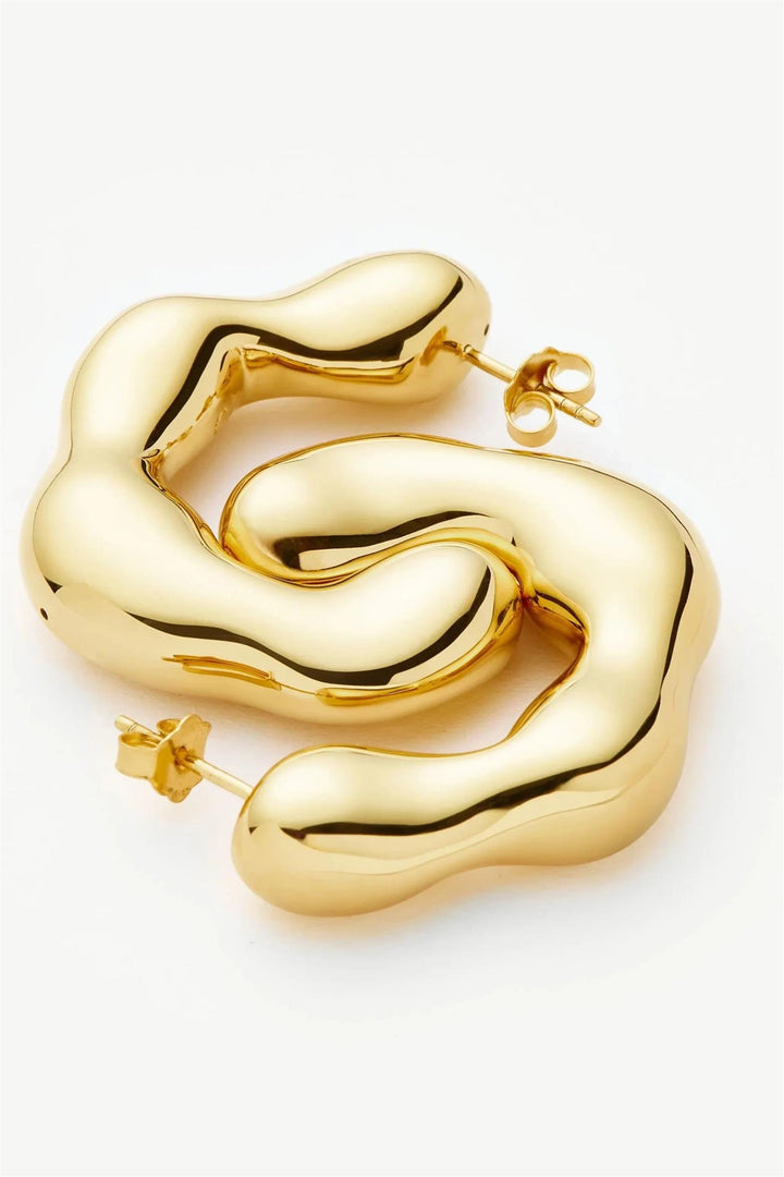 Eny Puffy Large Hoop Earrings