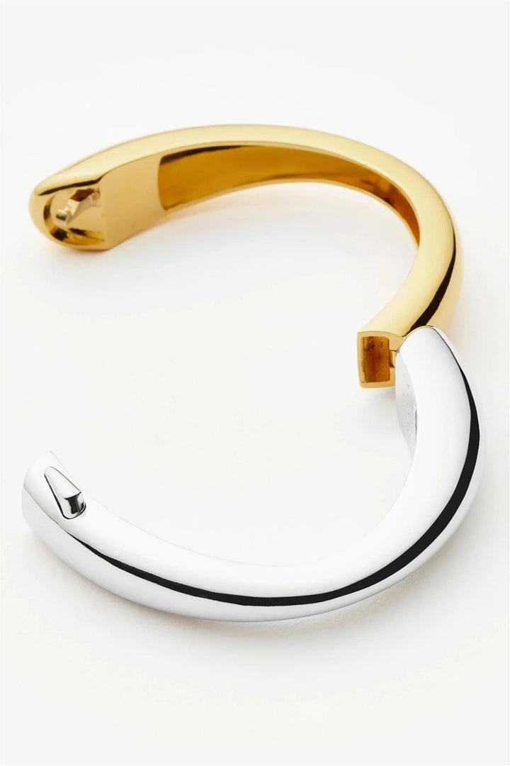 Sculptural Ridge Hinged Bangle