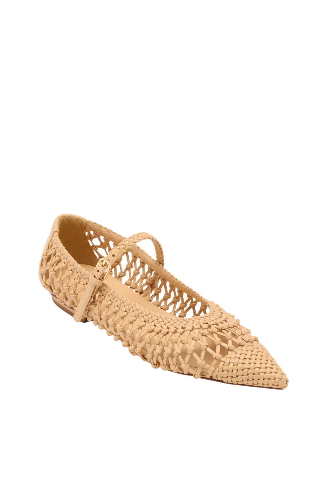 Gracie Hand Knotted Ballet Flat Miele