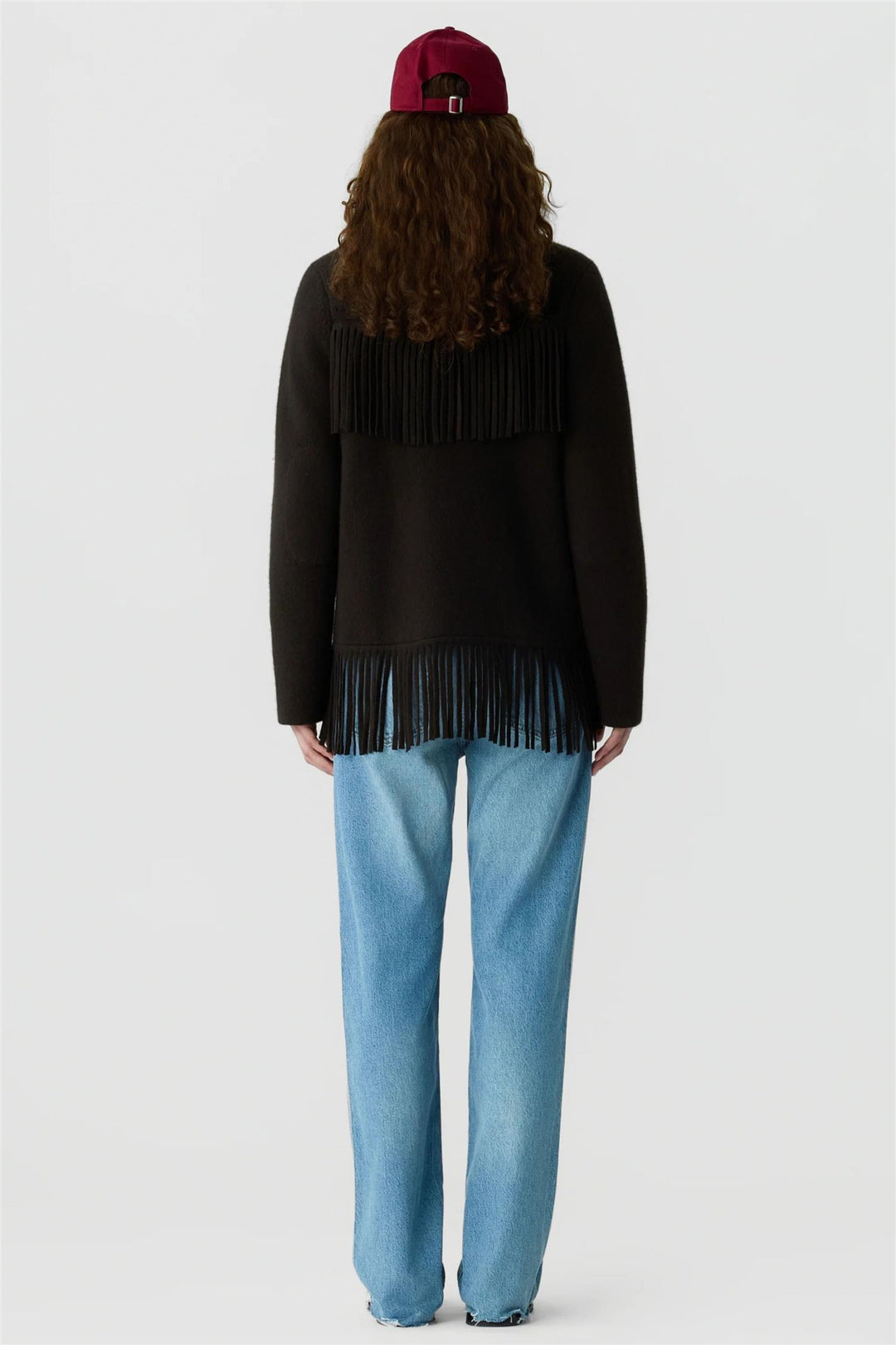 Western Fringe Jacket Burnt Cocoa