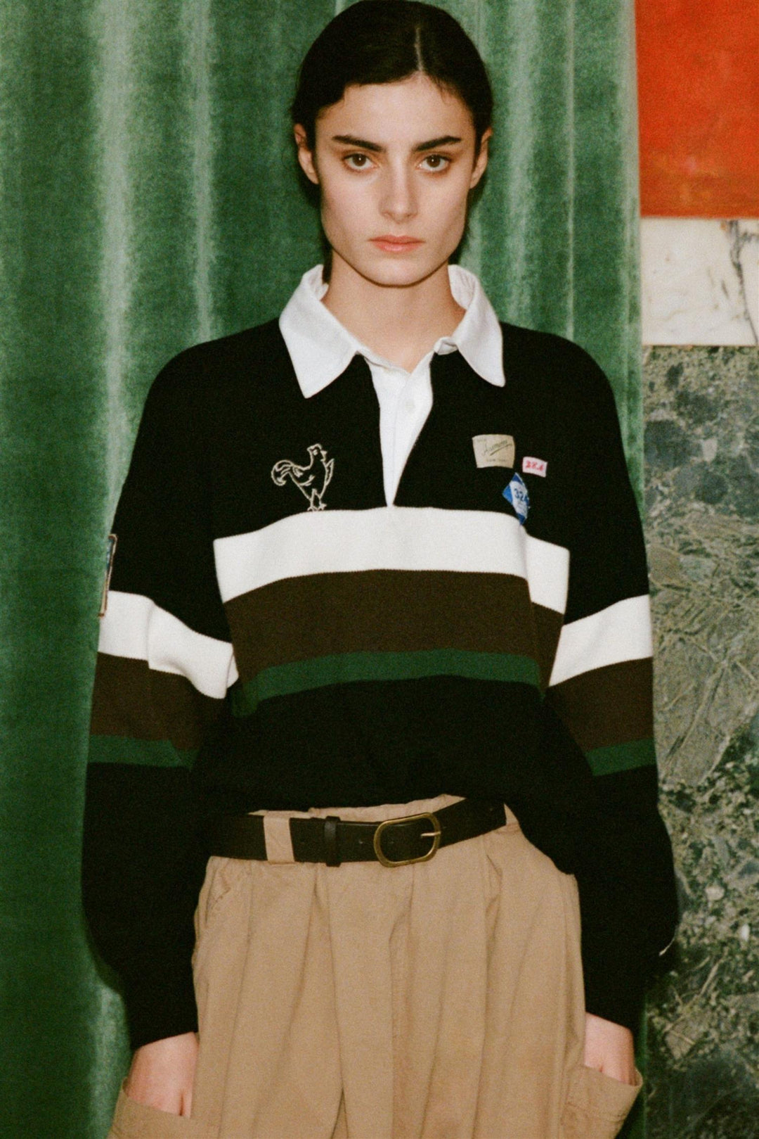 Arther Varsity Knit Rugby Shirt