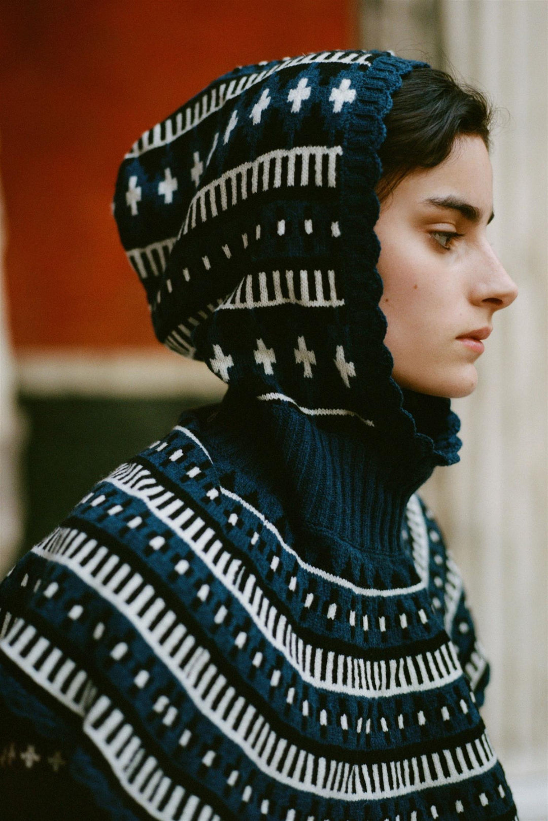 Linea Fair Isle Balaclava Blue