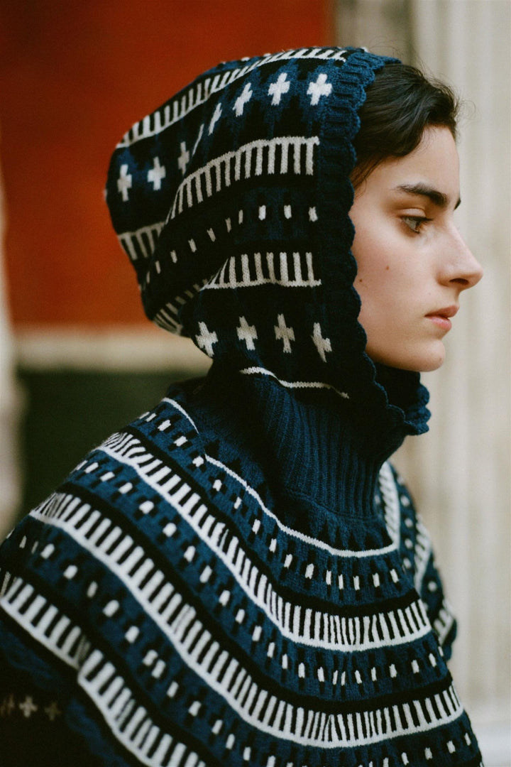 Linea Fair Isle Balaclava Blue