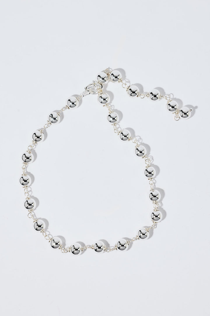Tiny Sphere Necklace Silver