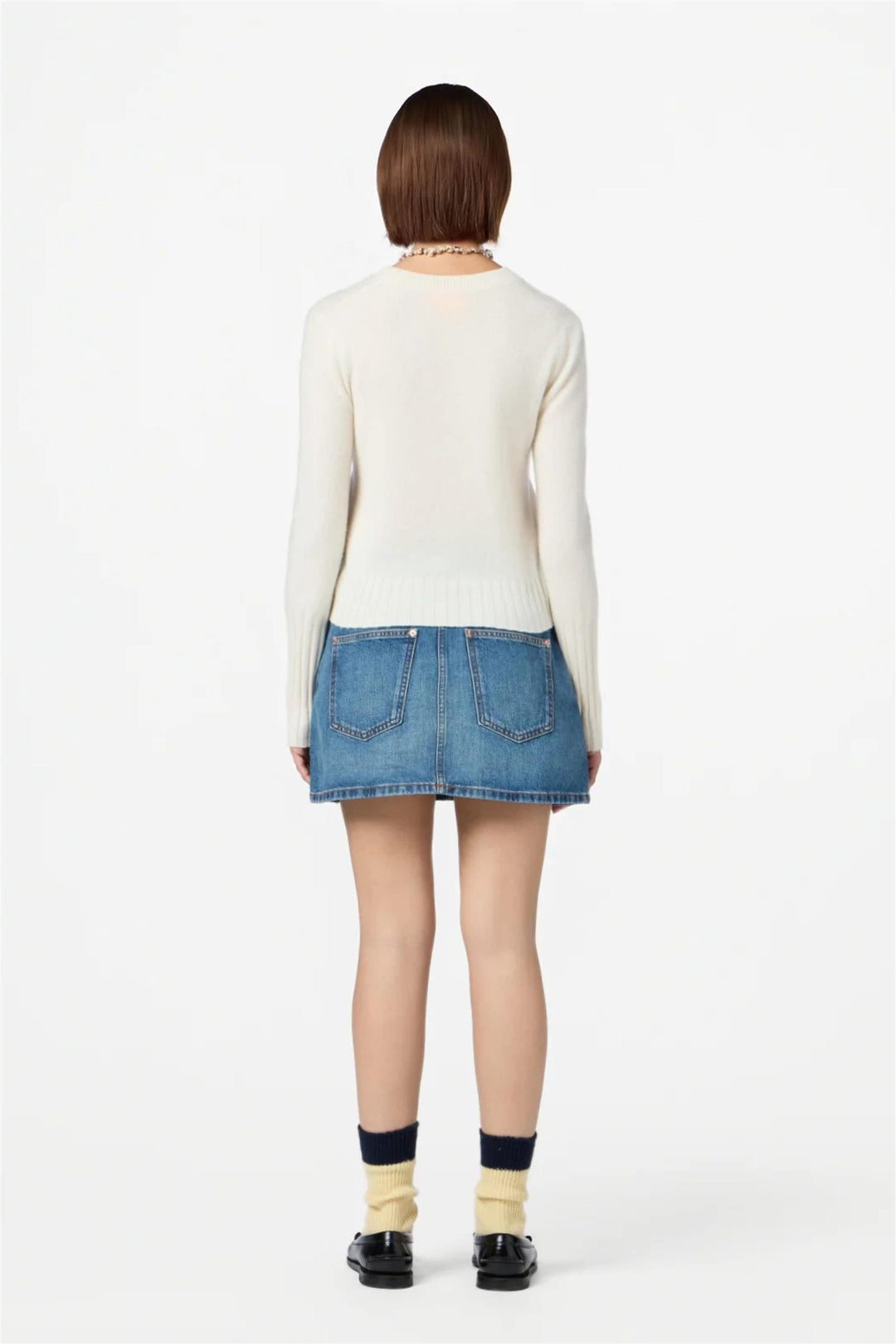 Shrunken Cashmere Crew Cream