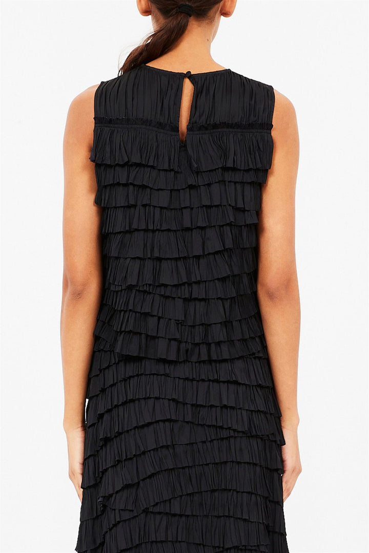 Quinn Layered Sleeveless Top Noir