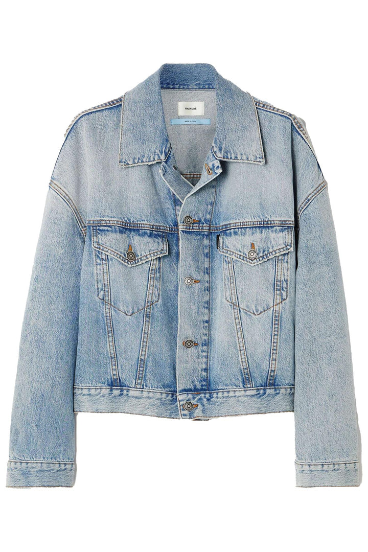 Spencer Oversized Denim Jacket Stromboli Blue