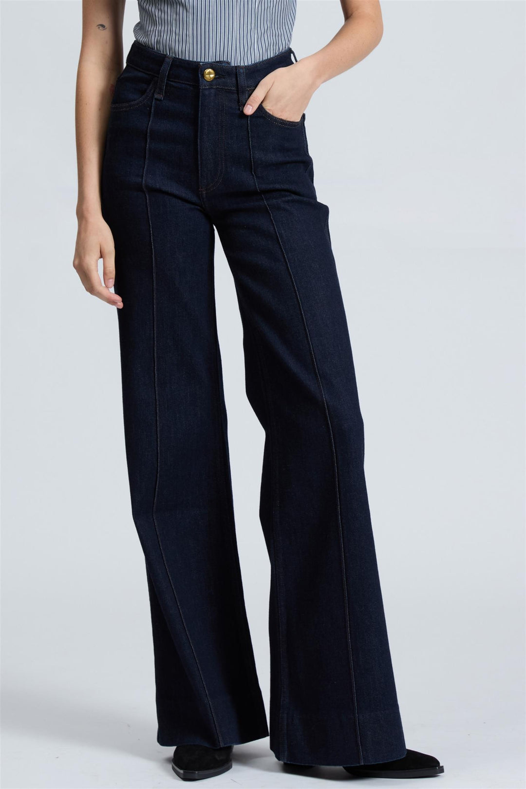 Skylar High-Rise Trouser Jean Rinse