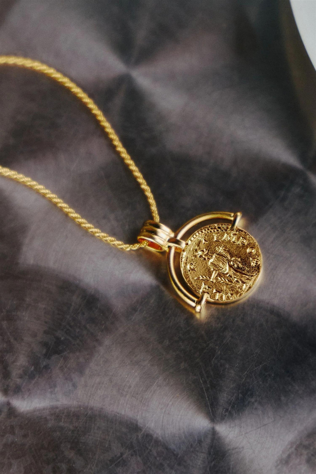 Lucy Williams Roman Arc Coin Necklace