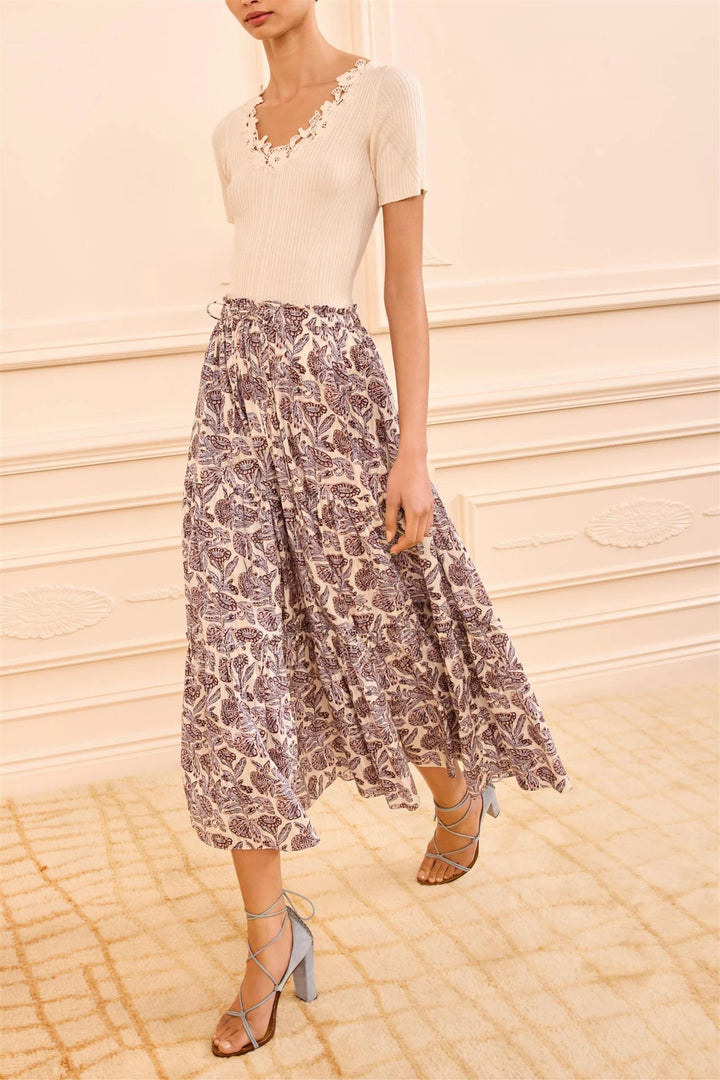 Nessa Midi Skirt Meadow
