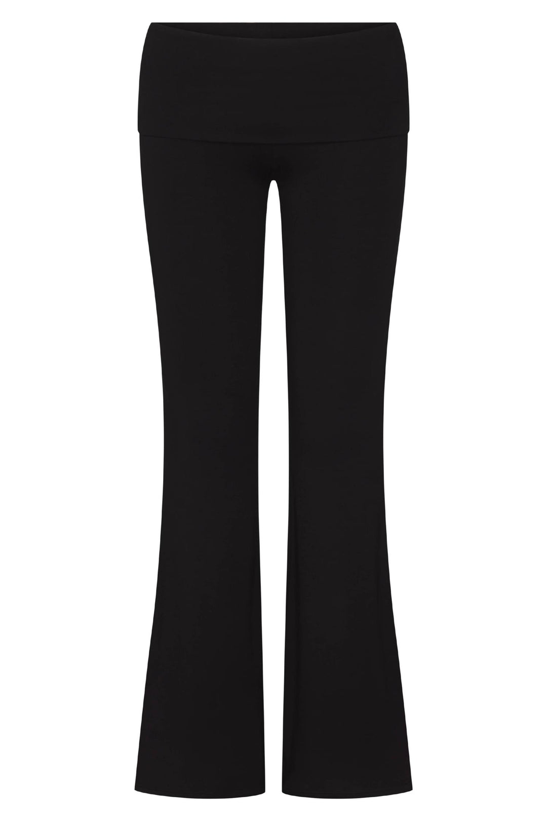Foldover Flare Pant Black