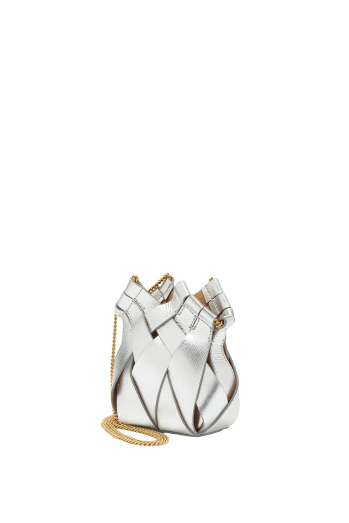 Mini Charlotte Crossbody w/Chain Platinum