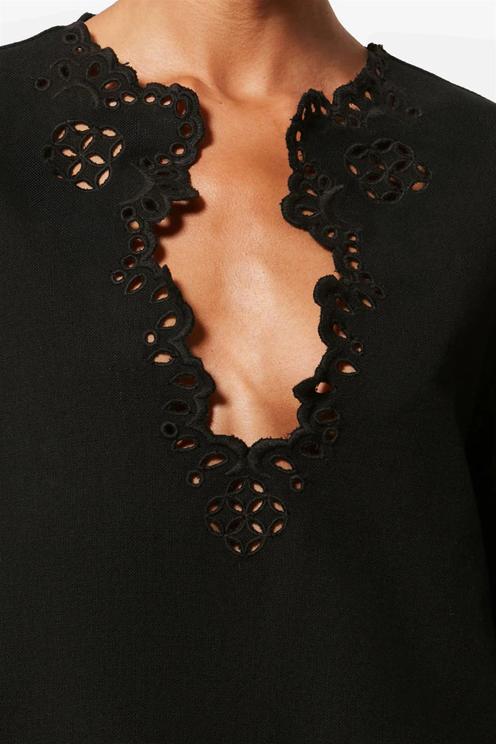 Shana Top Faded Black