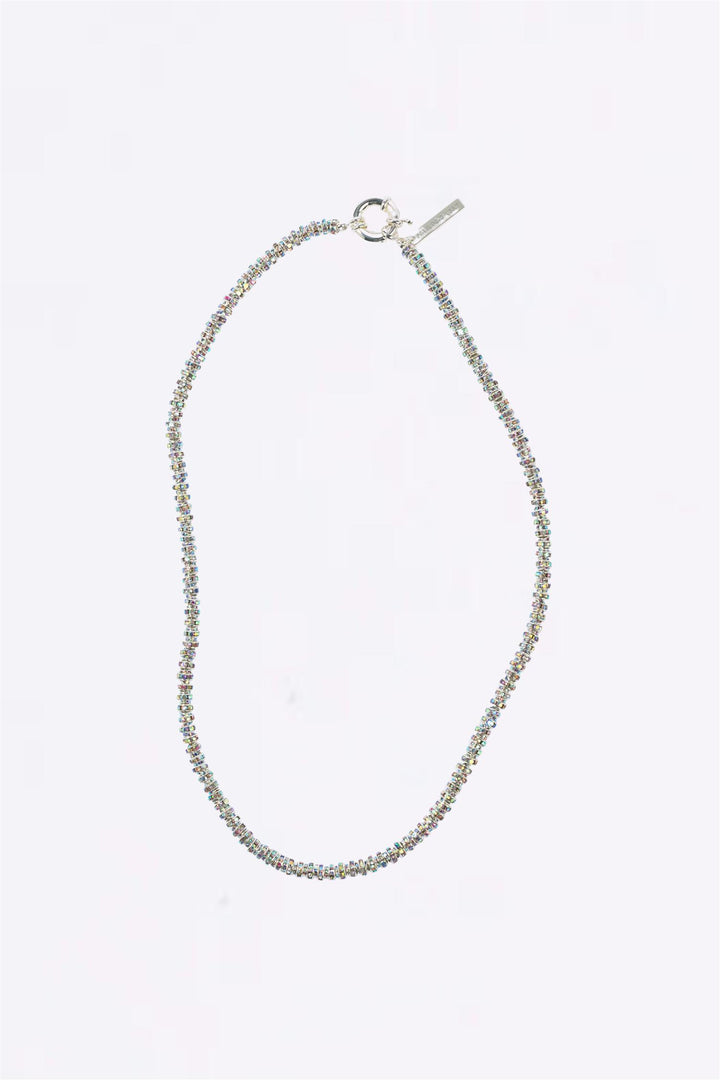Skinny Diamond Necklace 45 cm. Gold