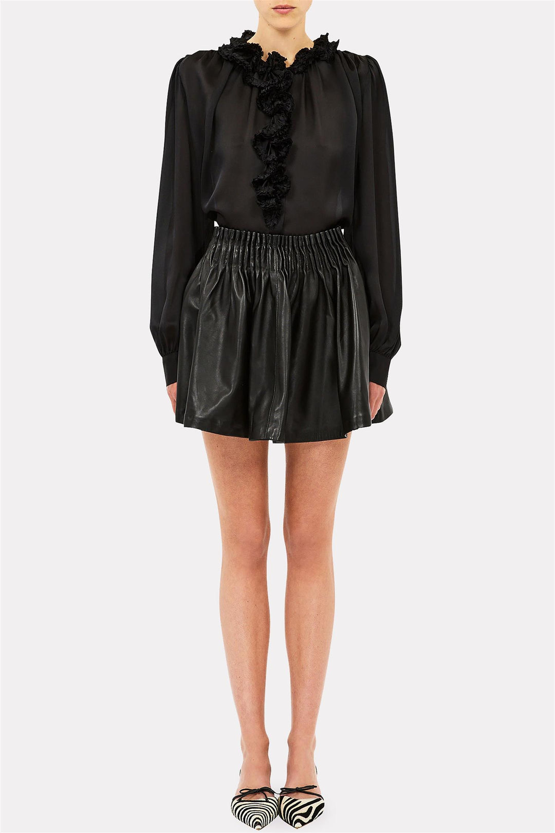 Wilhelmina Longsleeve Blouse Noir
