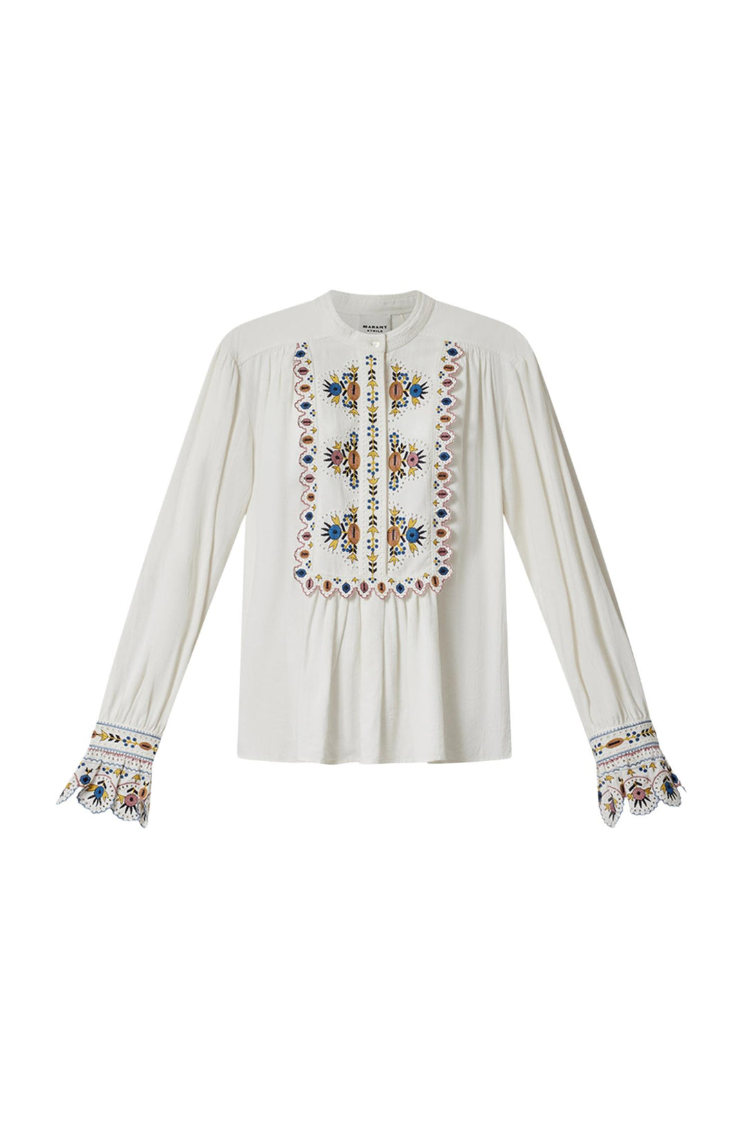 Monique Embroidered Top Ecru