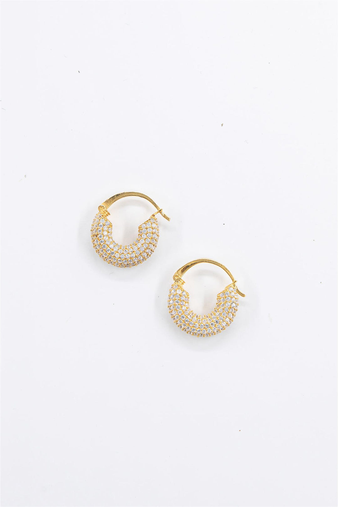 Small Diamond Hoops