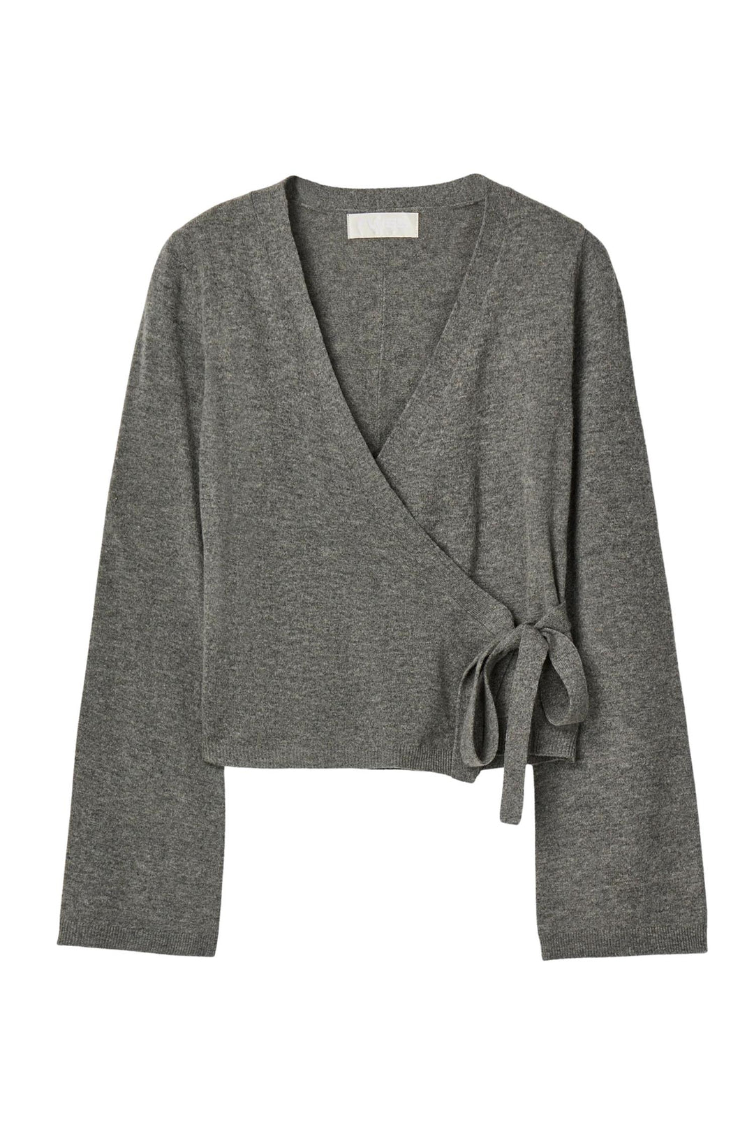 Ballet Wrap Cardigan Mid Grey