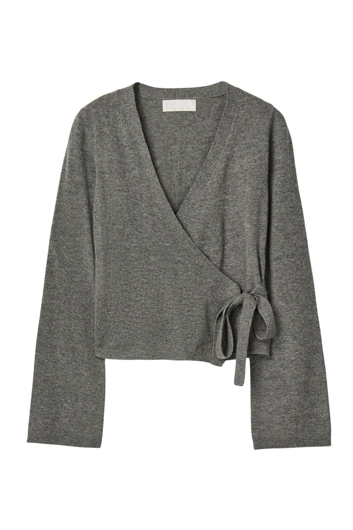 Ballet Wrap Cardigan Mid Grey