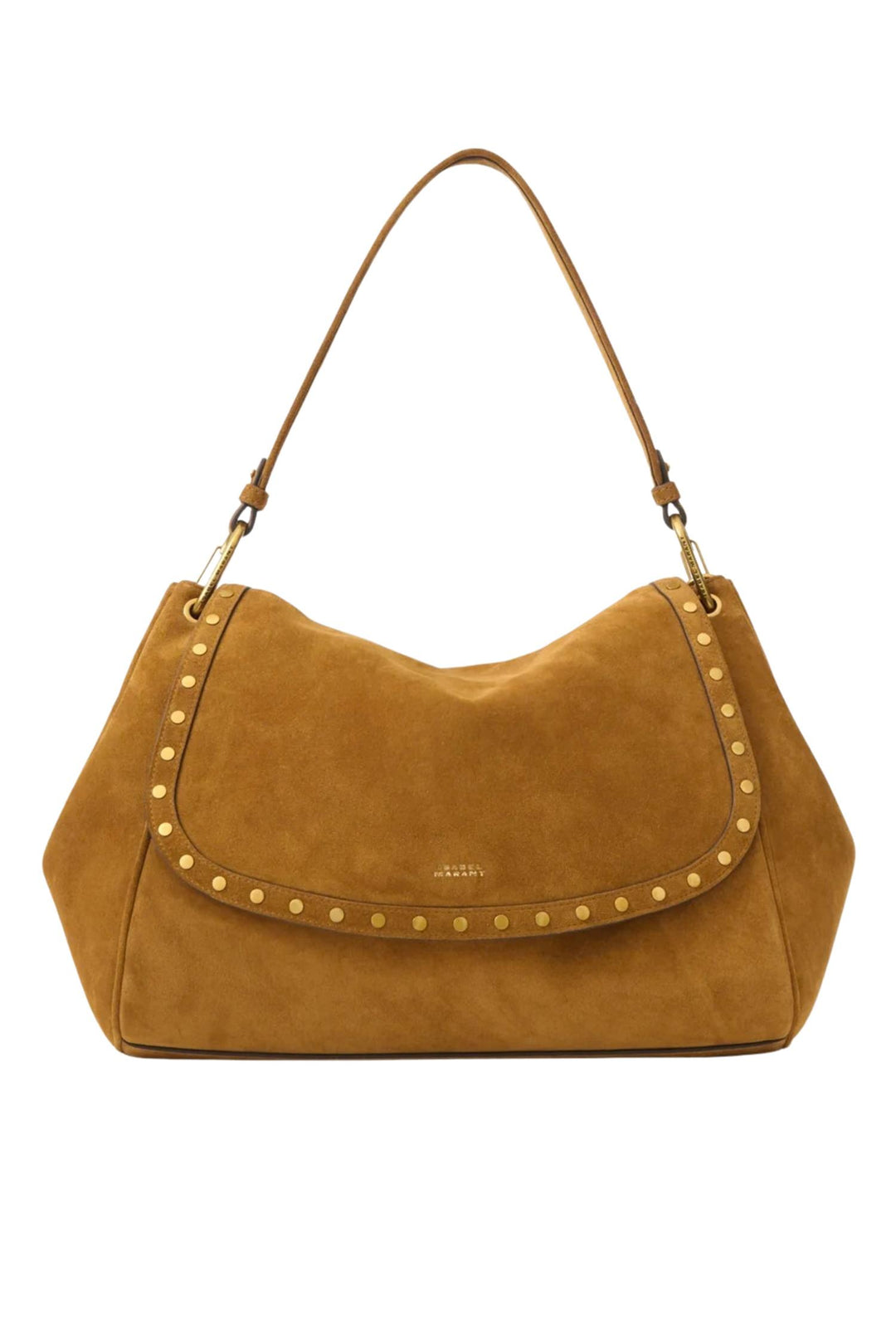 Chany XL Suede Bag Cognac