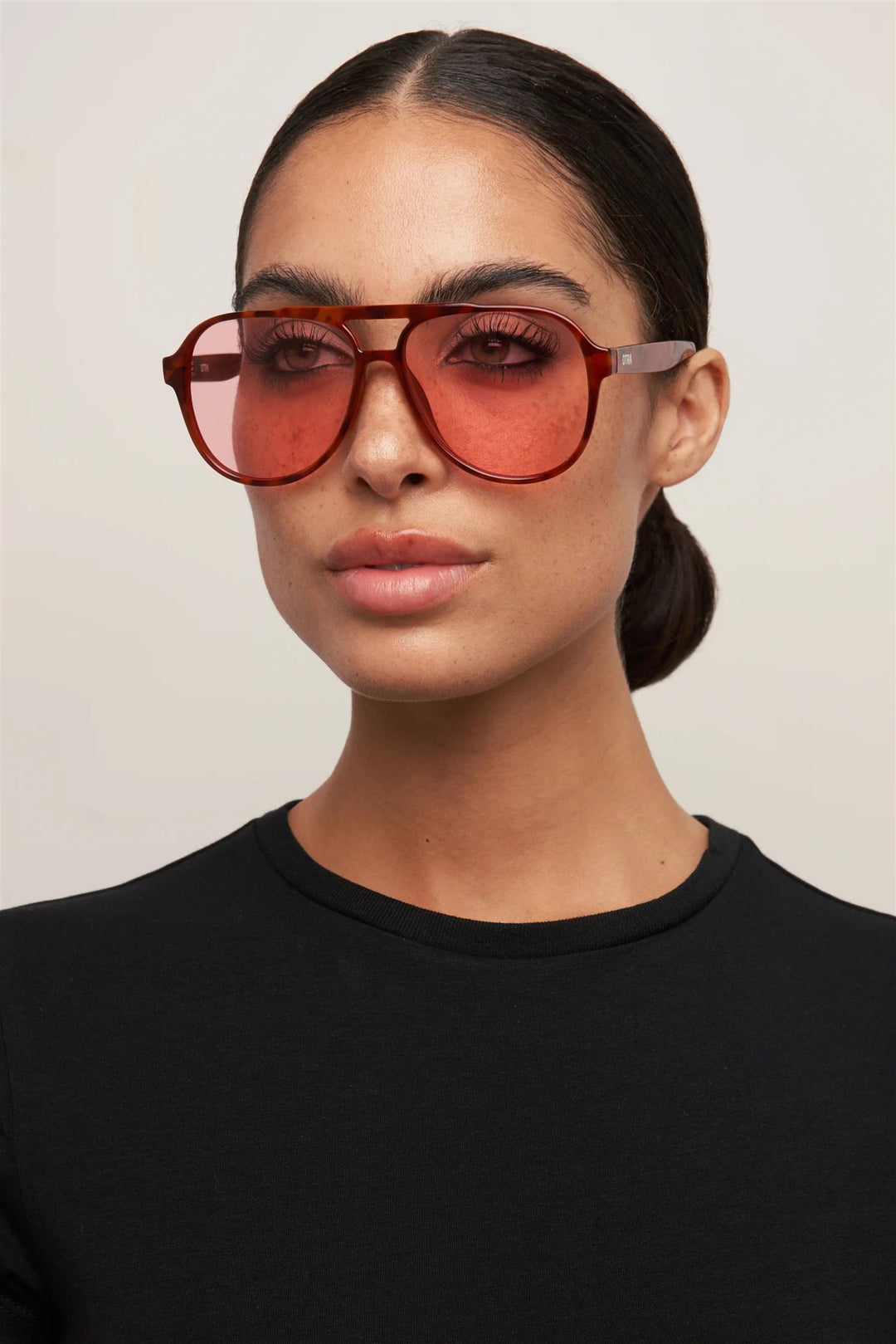 Stevie Orange Tortoise/Pink