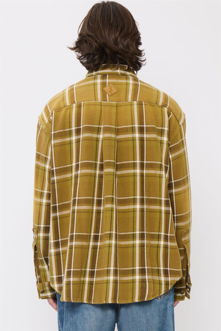 Men's Shirt Nelson Check Military Green