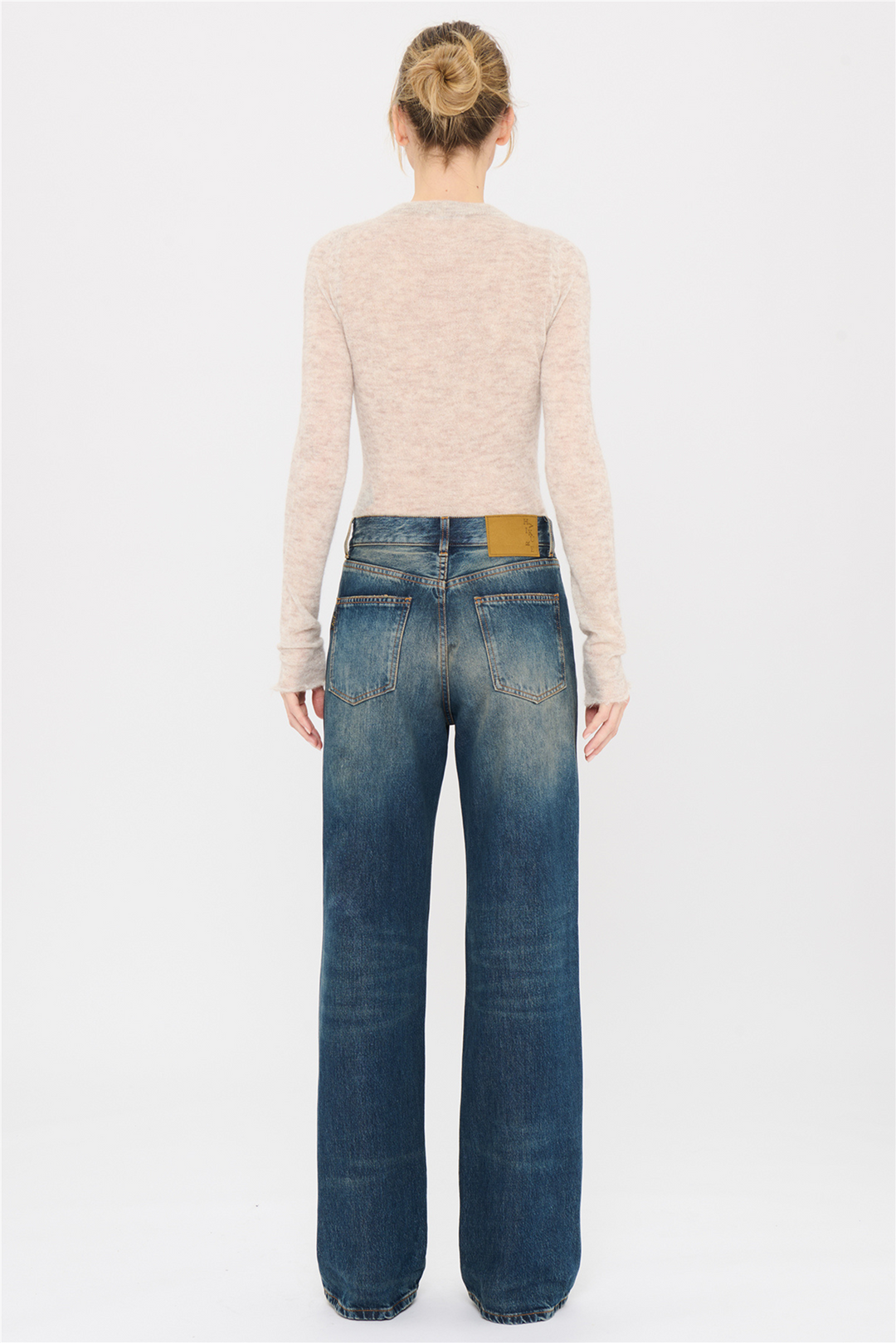 Korea Straight-Leg Jean Intense Blue