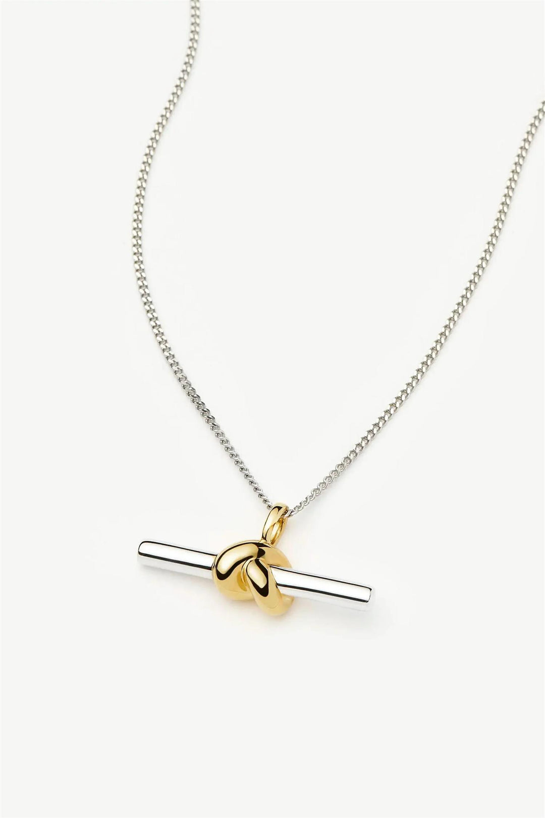 Lucy Williams T-Bar Knot Pendant Necklace