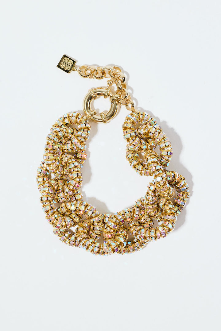 Tiny Tire Bracelet Gold