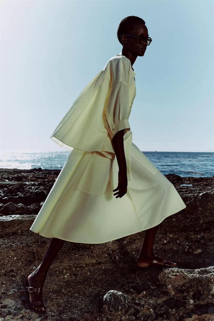 Pocket Full Skirt Sun Petal