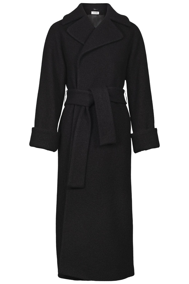 Wool Coat Long Black