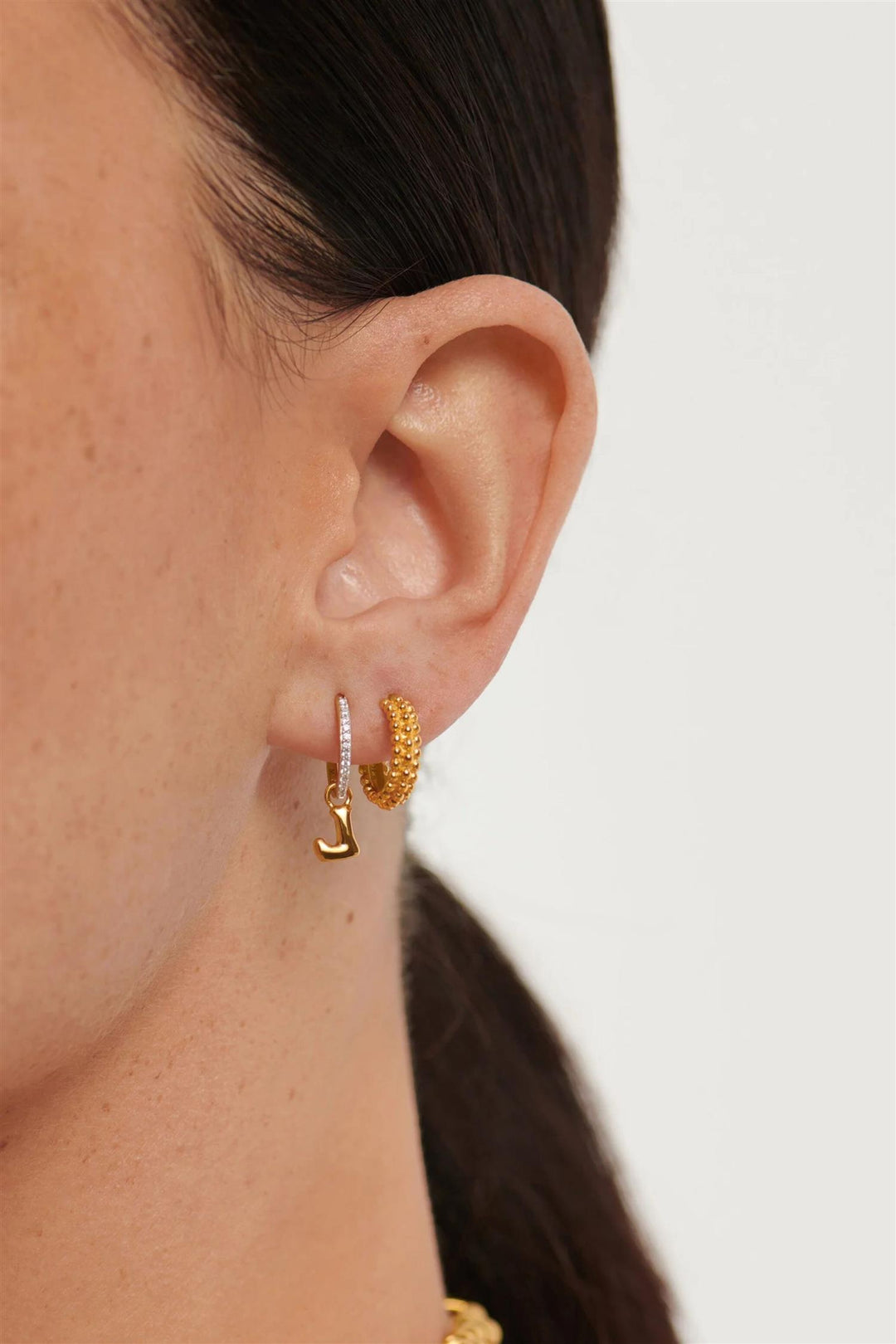 Mini Baya Hoop Earrings Gold