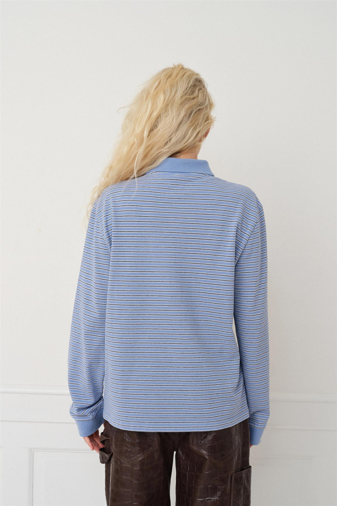 Serena Polo Shirt Blue Stripe