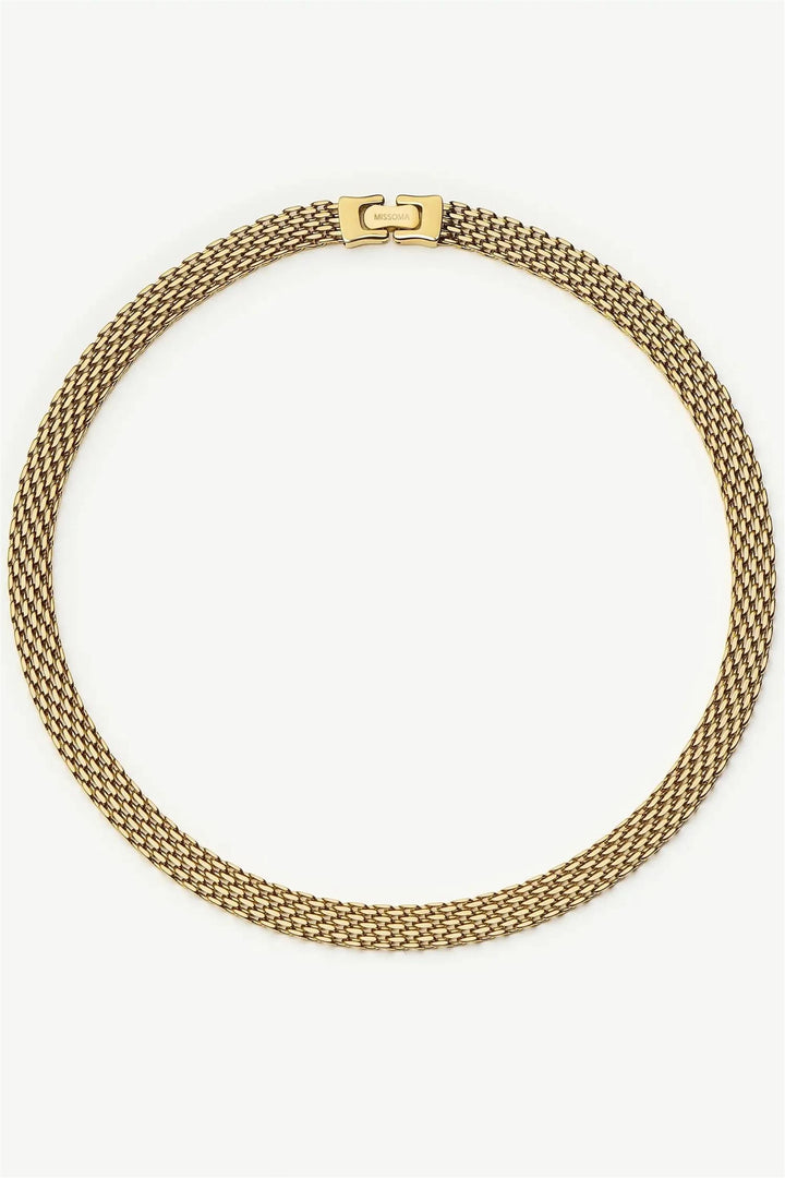 Heirloom Chain Choker Necklace Gold