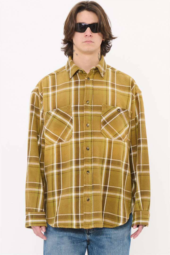 Men's Shirt Nelson Check Military Green