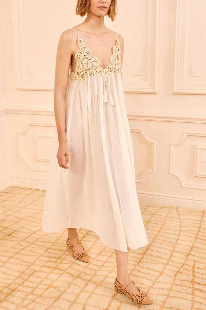 Zadie Coverup Dress Creme