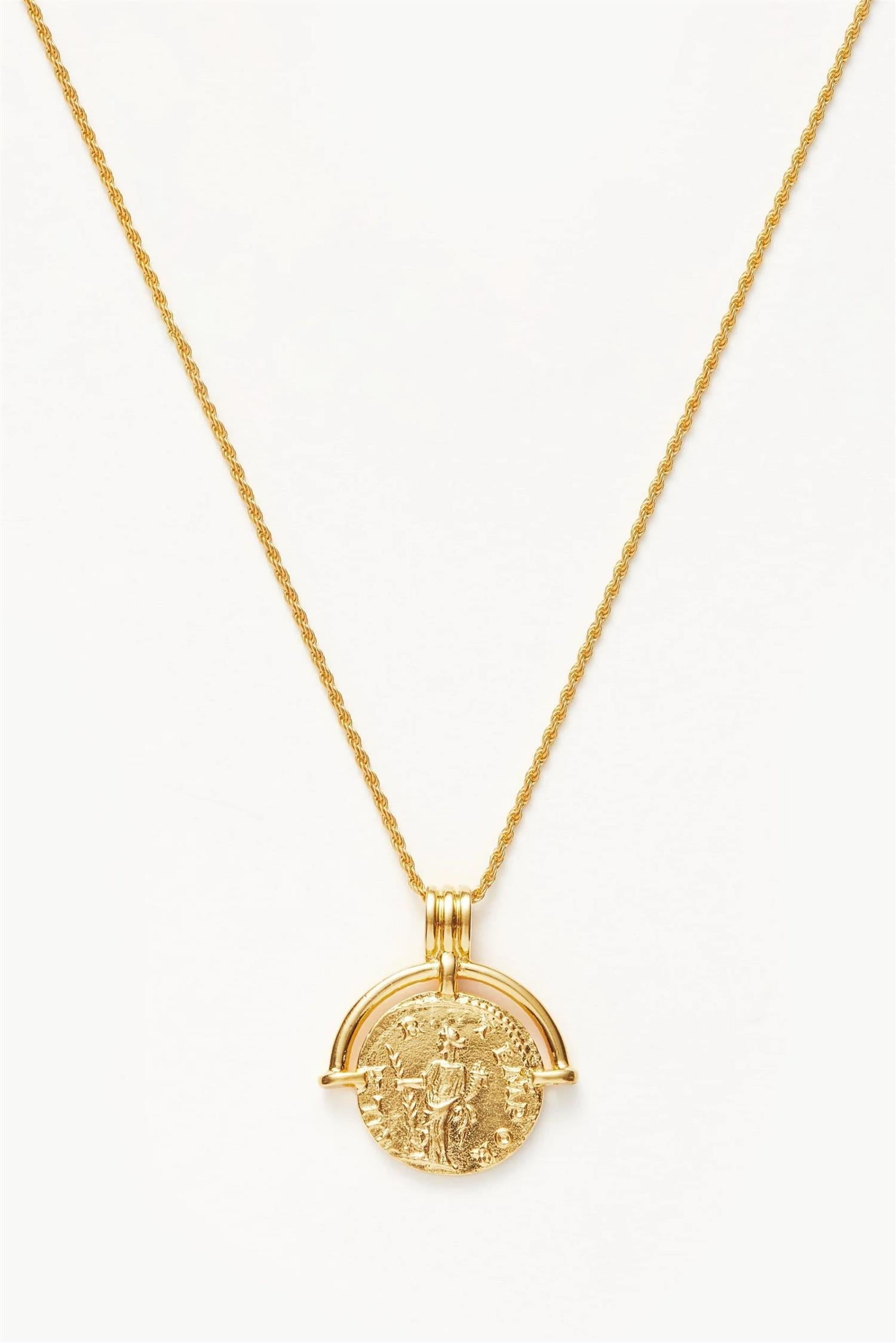 Lucy Williams Roman Arc Coin Necklace DenDama